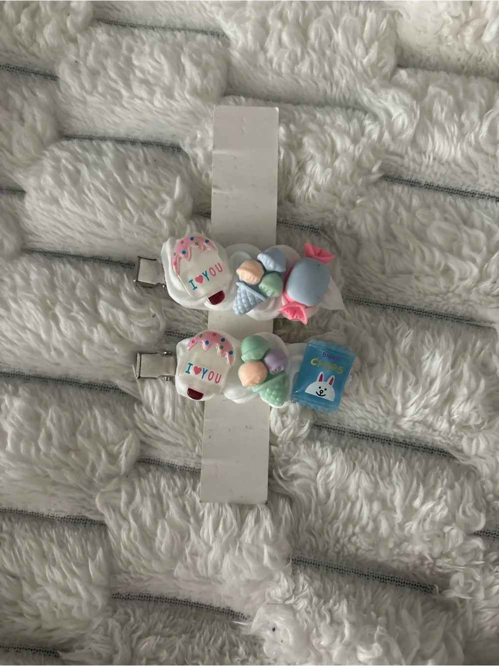 Candy hair 2pc clips